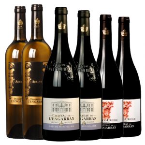 Château de l'Engarran - blandad vinlåda 3x2 flaskor