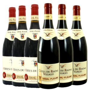 Domaine Vidal Fleury - Mixed wine case Côtes-du Rhône - Red
