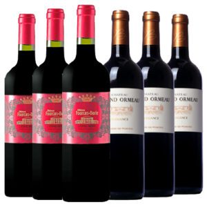 Bordeaux - finvin från 2014 - Blandlåda 2x3 flaskor